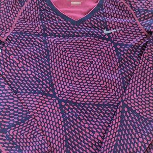 Nike Pro Dri-fit Long Sleeve V-Neck Shirt | Size Large